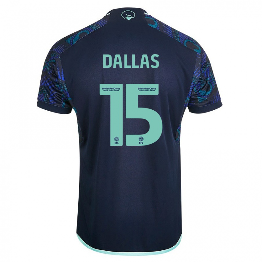 Kobiety Stuart Dallas #15 Niebieski Wyjazdowa Koszulka 2023/24 Koszulki Klubowe