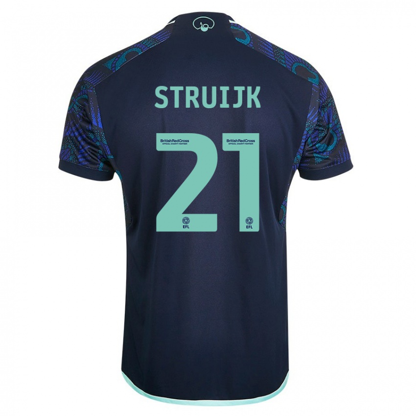 Kobiety Pascal Struijk #21 Niebieski Wyjazdowa Koszulka 2023/24 Koszulki Klubowe