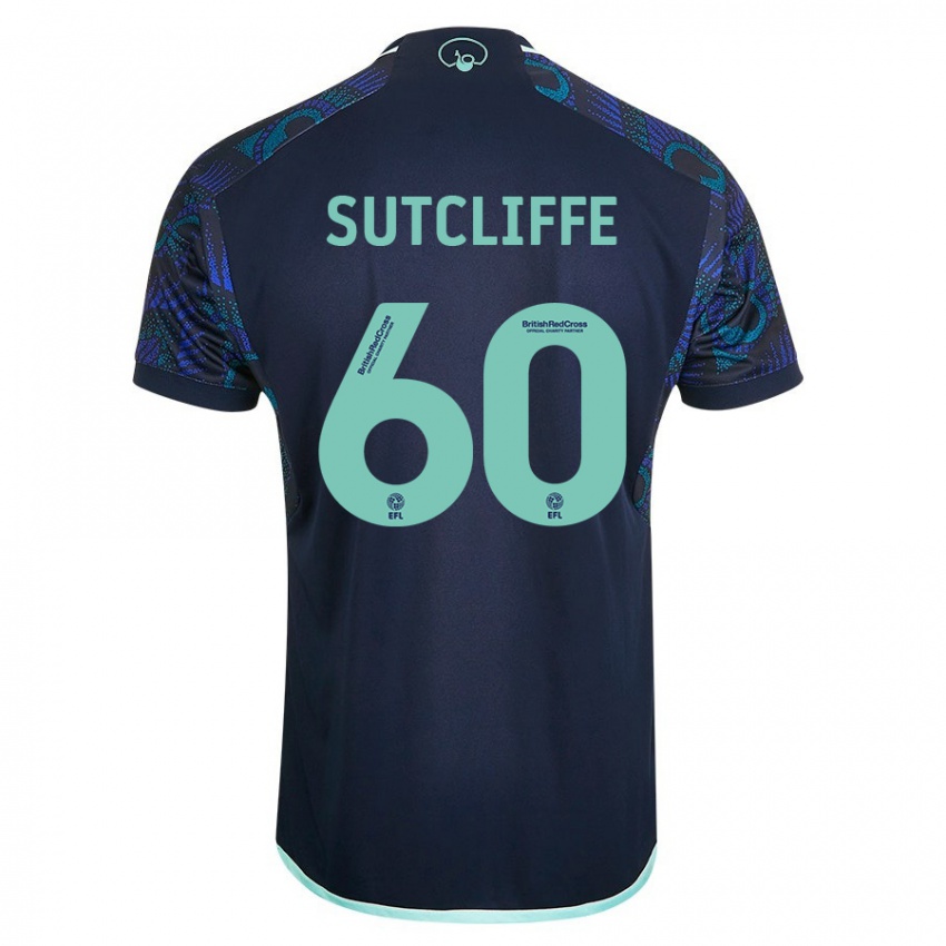 Kobiety Harvey Sutcliffe #60 Niebieski Wyjazdowa Koszulka 2023/24 Koszulki Klubowe