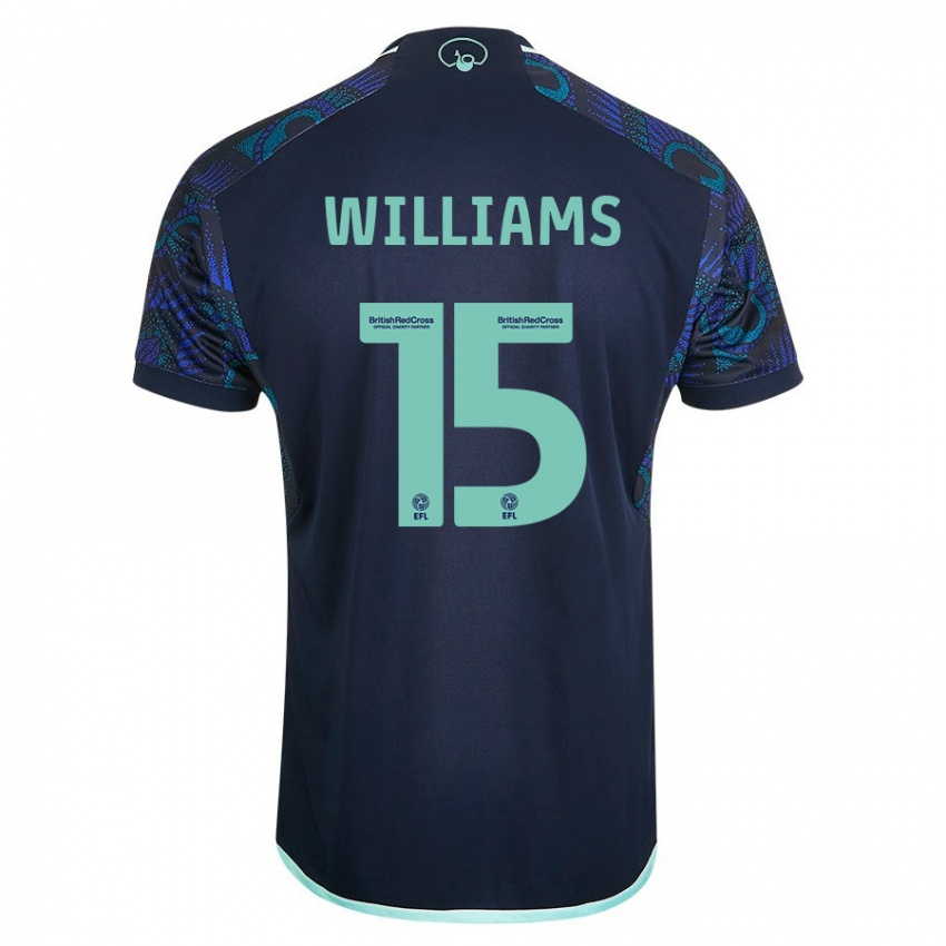 Kobiety Paige Williams #15 Niebieski Wyjazdowa Koszulka 2023/24 Koszulki Klubowe