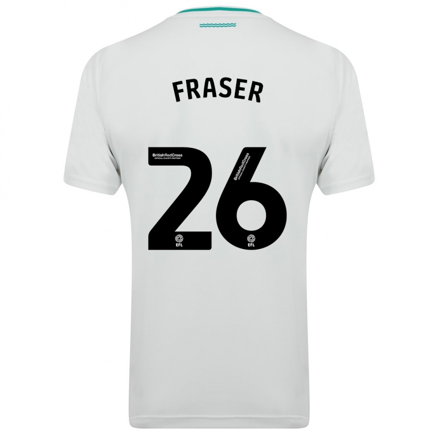 Kobiety Ryan Fraser #26 Biały Wyjazdowa Koszulka 2023/24 Koszulki Klubowe