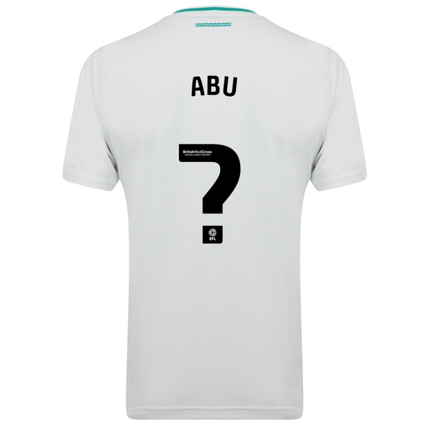Kobiety Derrick Abu #0 Biały Wyjazdowa Koszulka 2023/24 Koszulki Klubowe
