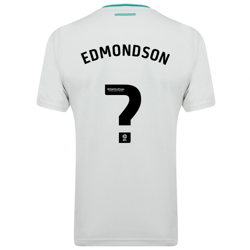 Kobiety Tyler Edmondson #0 Biały Wyjazdowa Koszulka 2023/24 Koszulki Klubowe