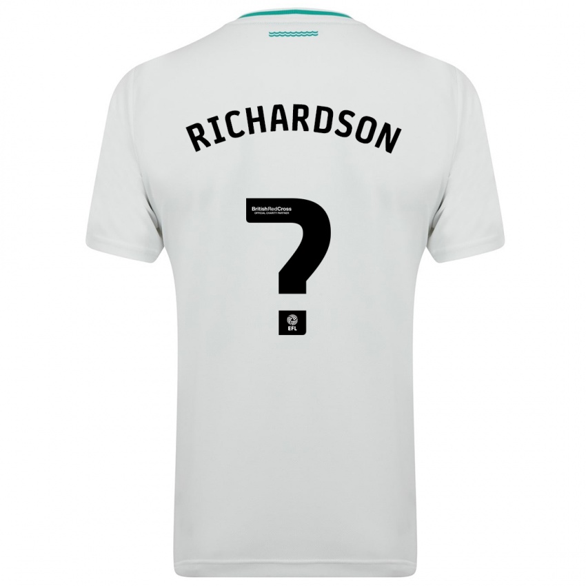 Kobiety Cale Richardson #0 Biały Wyjazdowa Koszulka 2023/24 Koszulki Klubowe
