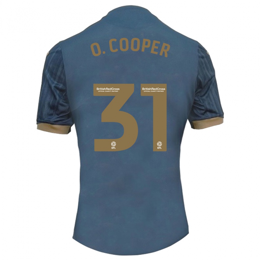 Kobiety Oliver Cooper #31 Ciemny Turkusowy Wyjazdowa Koszulka 2023/24 Koszulki Klubowe