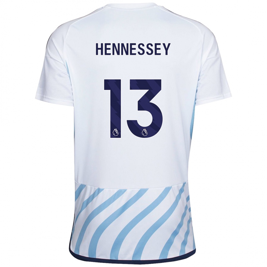 Kobiety Wayne Hennessey #13 Biało Niebieski Wyjazdowa Koszulka 2023/24 Koszulki Klubowe