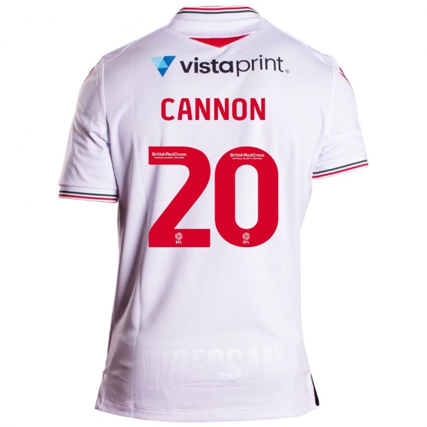 Kobiety Andy Cannon #20 Biały Wyjazdowa Koszulka 2023/24 Koszulki Klubowe