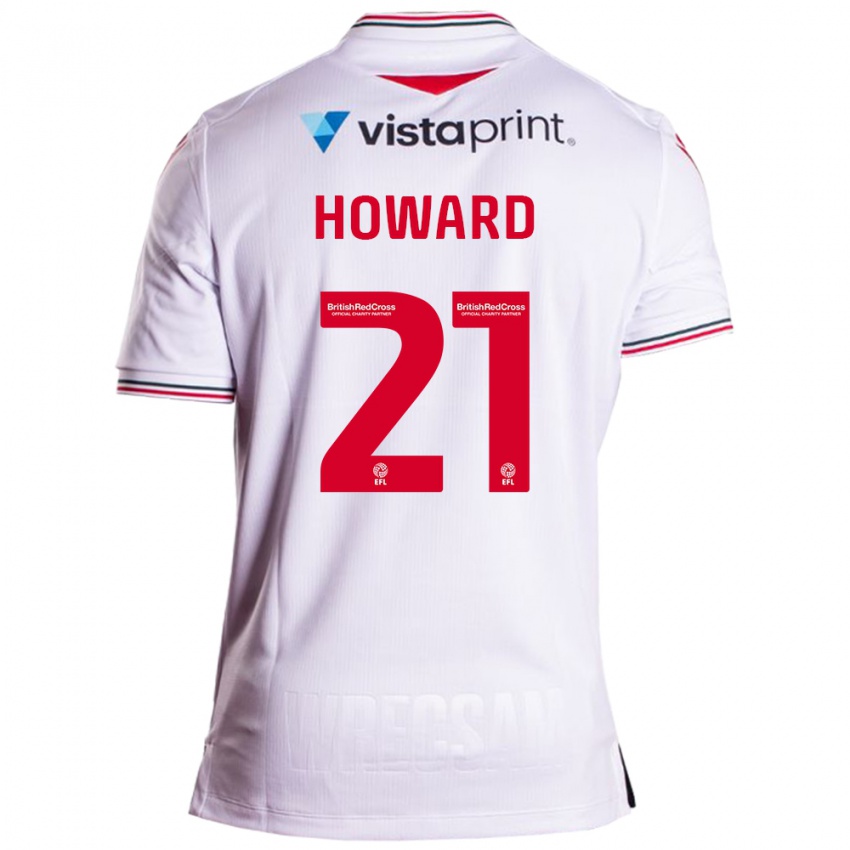 Kobiety Mark Howard #21 Biały Wyjazdowa Koszulka 2023/24 Koszulki Klubowe