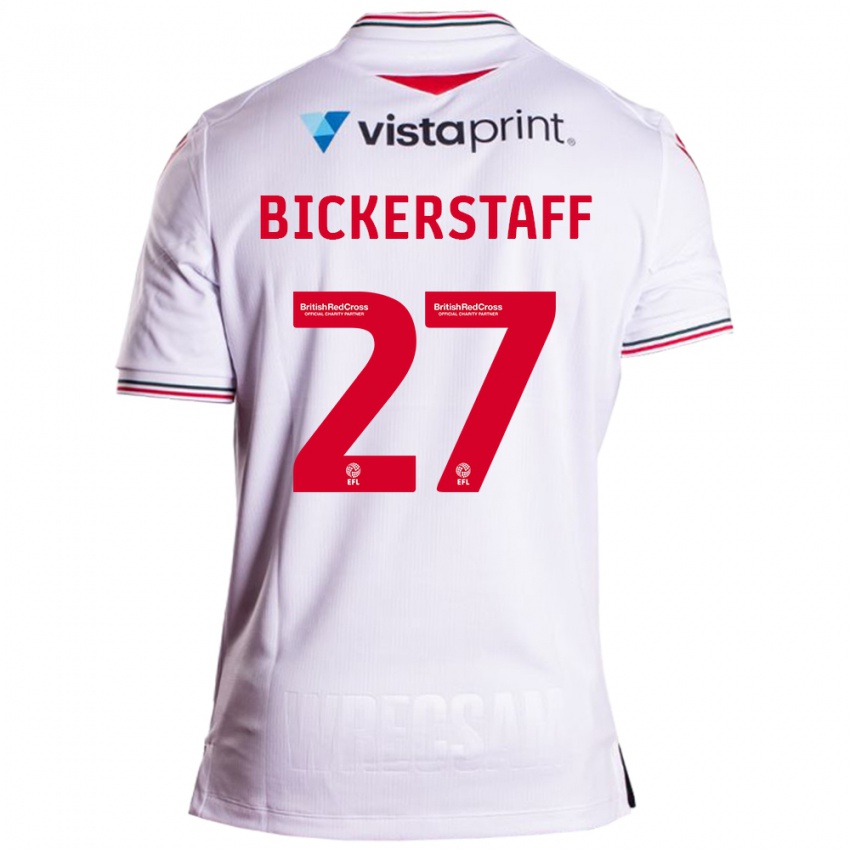 Kobiety Jake Bickerstaff #27 Biały Wyjazdowa Koszulka 2023/24 Koszulki Klubowe