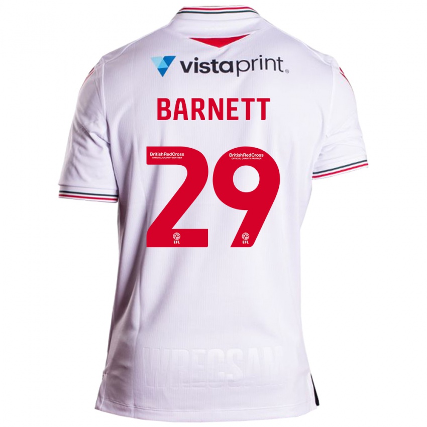 Kobiety Ryan Barnett #29 Biały Wyjazdowa Koszulka 2023/24 Koszulki Klubowe