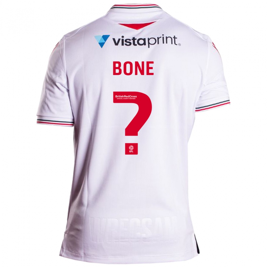 Kobiety Kai Bone #0 Biały Wyjazdowa Koszulka 2023/24 Koszulki Klubowe