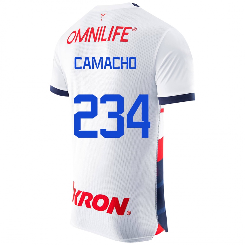 Kobiety Xandor Camacho #234 Biały Wyjazdowa Koszulka 2023/24 Koszulki Klubowe