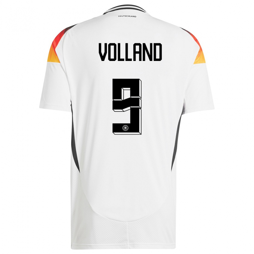 Dzieci Niemcy Kevin Volland #9 Biały Domowa Koszulka 24-26 Koszulki Klubowe