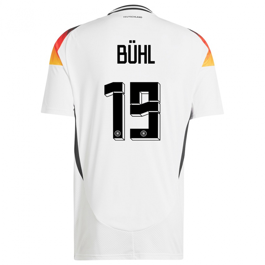 Dzieci Niemcy Klara Buhl #19 Biały Domowa Koszulka 24-26 Koszulki Klubowe