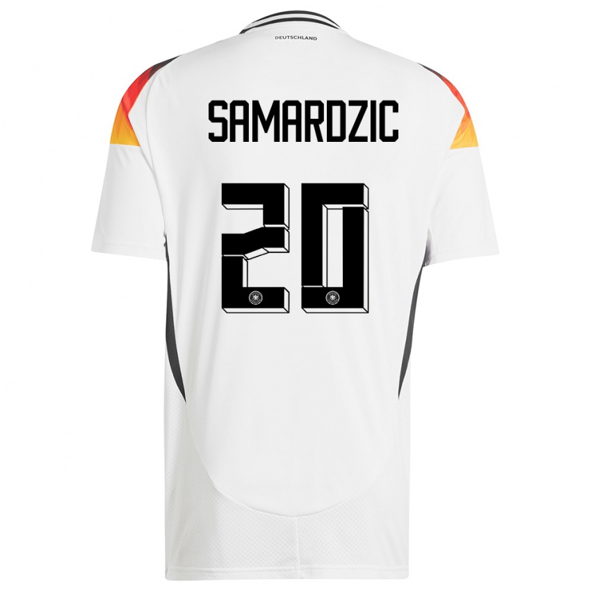 Dzieci Niemcy Lazar Samardzic #20 Biały Domowa Koszulka 24-26 Koszulki Klubowe