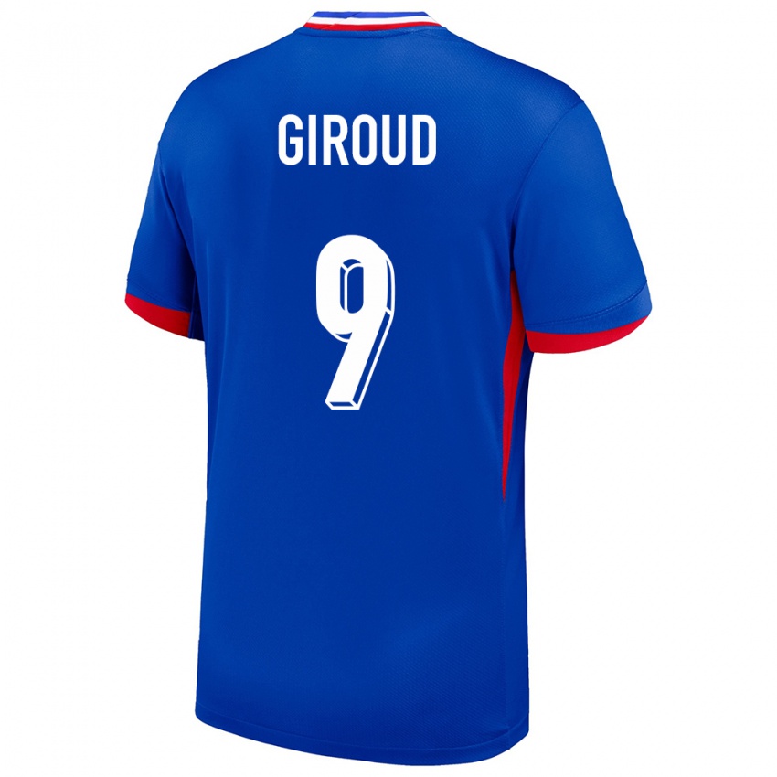 Dzieci Francja Olivier Giroud #9 Niebieski Domowa Koszulka 24-26 Koszulki Klubowe