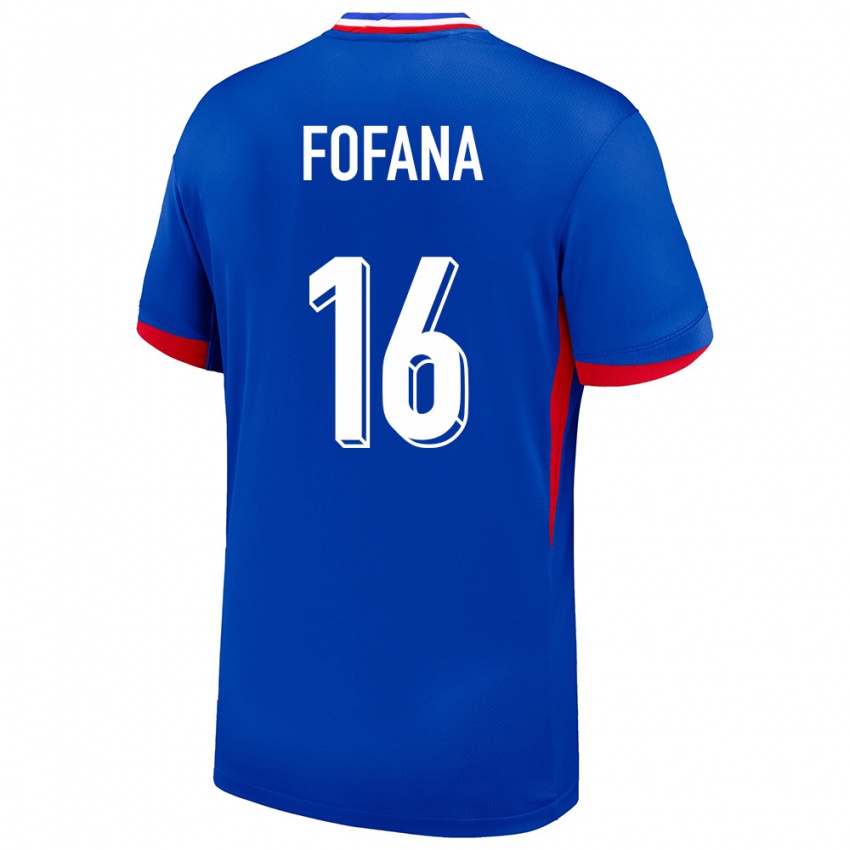 Dzieci Francja Yahia Fofana #16 Niebieski Domowa Koszulka 24-26 Koszulki Klubowe