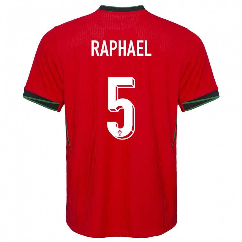 Dzieci Portugalia Raphael Guerreiro #5 Czerwony Domowa Koszulka 24-26 Koszulki Klubowe