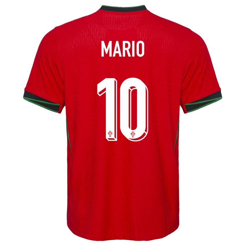 Dzieci Portugalia Joao Mario #10 Czerwony Domowa Koszulka 24-26 Koszulki Klubowe