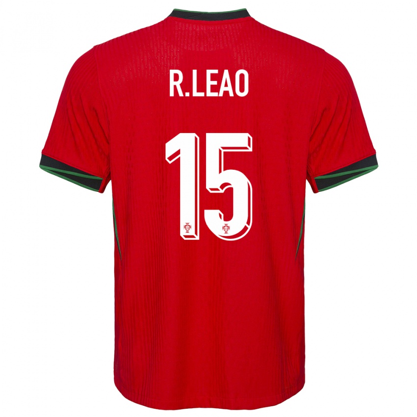 Dzieci Portugalia Rafael Leao #15 Czerwony Domowa Koszulka 24-26 Koszulki Klubowe