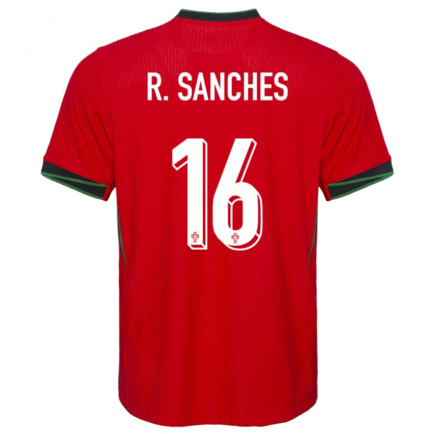 Dzieci Portugalia Renato Sanches #16 Czerwony Domowa Koszulka 24-26 Koszulki Klubowe