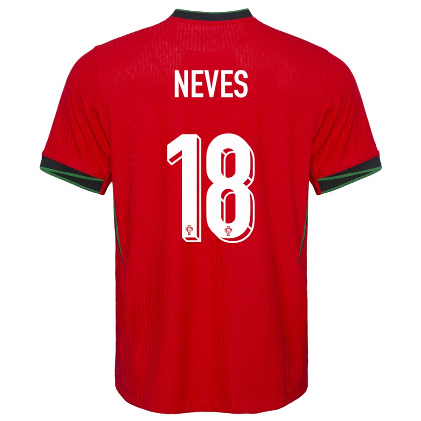 Dzieci Portugalia Ruben Neves #18 Czerwony Domowa Koszulka 24-26 Koszulki Klubowe