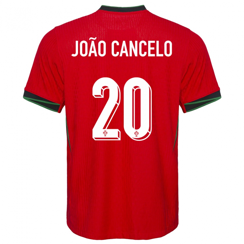 Dzieci Portugalia Joao Cancelo #20 Czerwony Domowa Koszulka 24-26 Koszulki Klubowe