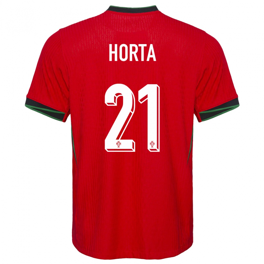 Dzieci Portugalia Ricardo Horta #21 Czerwony Domowa Koszulka 24-26 Koszulki Klubowe