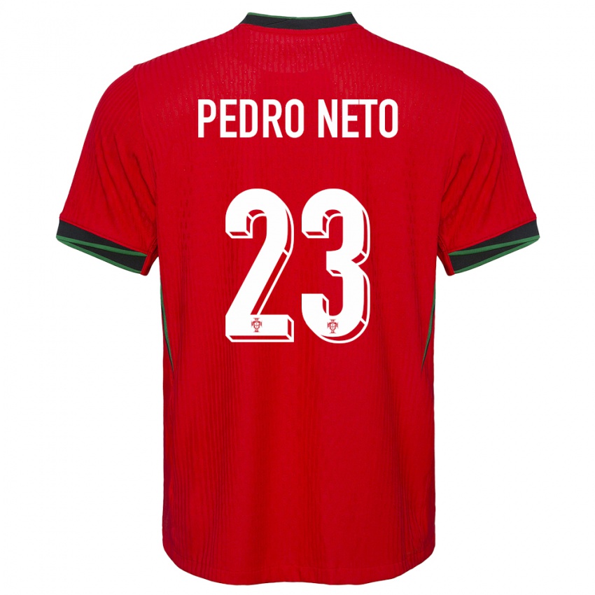Dzieci Portugalia Pedro Neto #23 Czerwony Domowa Koszulka 24-26 Koszulki Klubowe