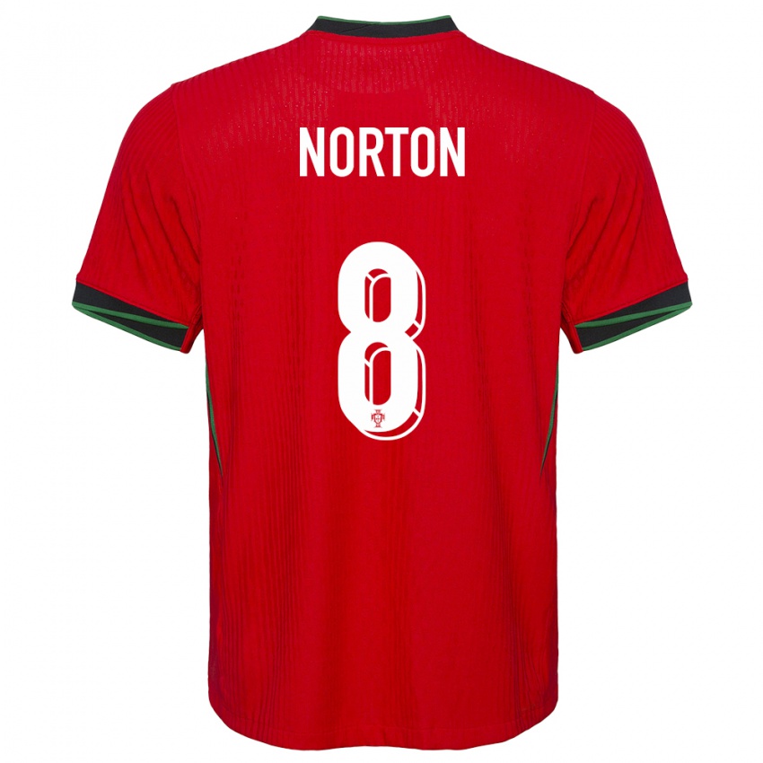 Dzieci Portugalia Andreia Norton #8 Czerwony Domowa Koszulka 24-26 Koszulki Klubowe