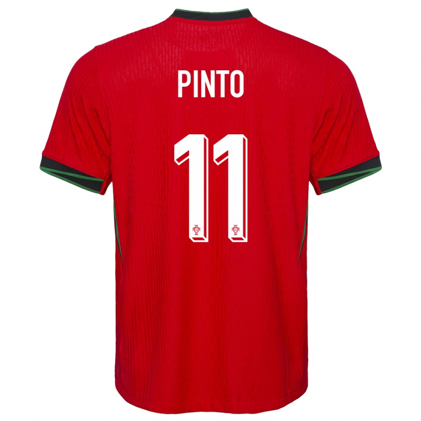 Dzieci Portugalia Tatiana Pinto #11 Czerwony Domowa Koszulka 24-26 Koszulki Klubowe