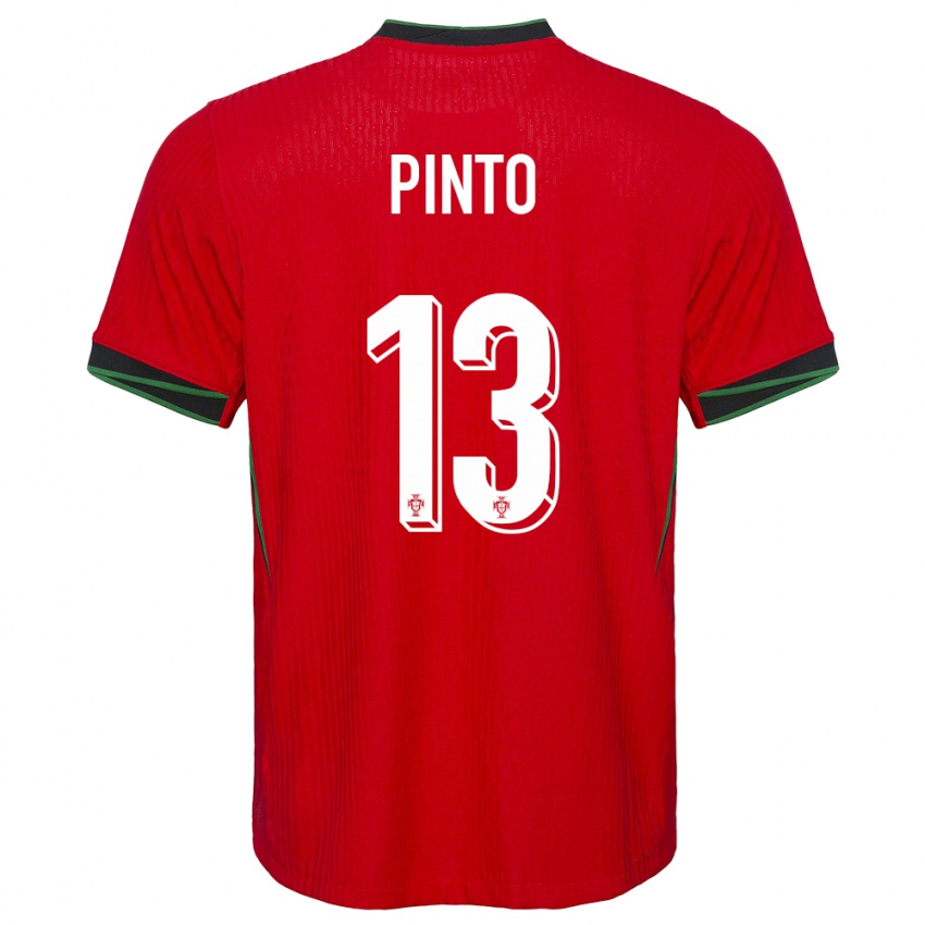 Dzieci Portugalia Fatima Pinto #13 Czerwony Domowa Koszulka 24-26 Koszulki Klubowe