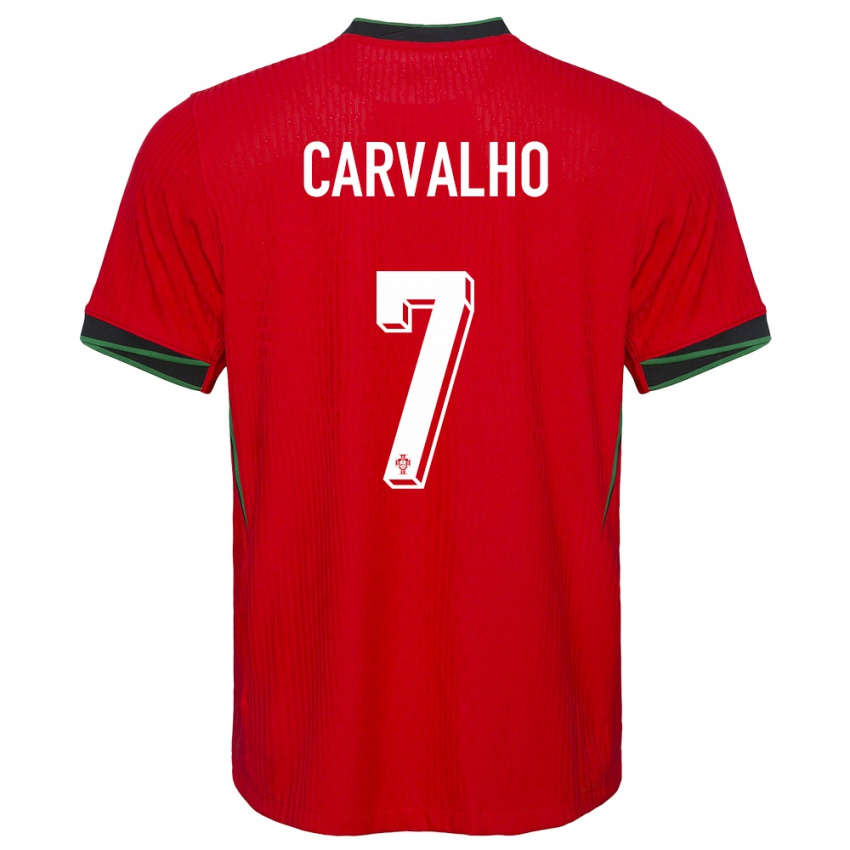 Dzieci Portugalia Fabio Carvalho #7 Czerwony Domowa Koszulka 24-26 Koszulki Klubowe