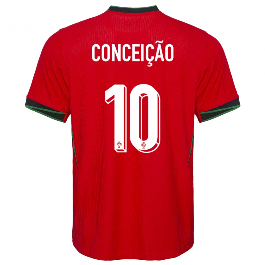 Dzieci Portugalia Francisco Conceicao #10 Czerwony Domowa Koszulka 24-26 Koszulki Klubowe