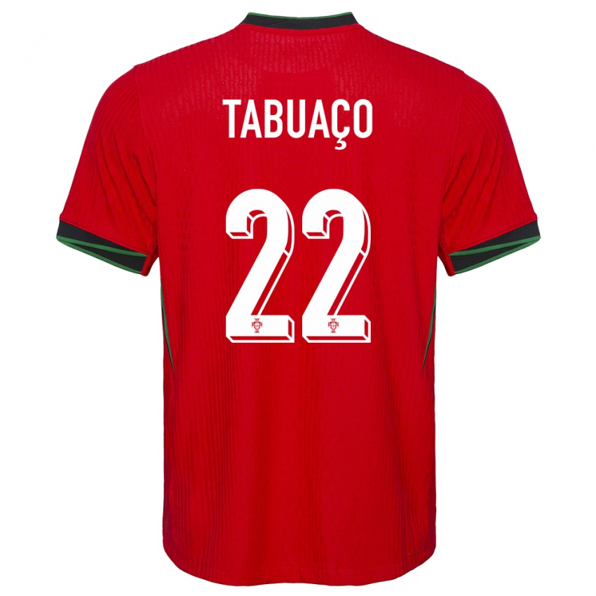 Dzieci Portugalia Goncalo Tabuaco #22 Czerwony Domowa Koszulka 24-26 Koszulki Klubowe