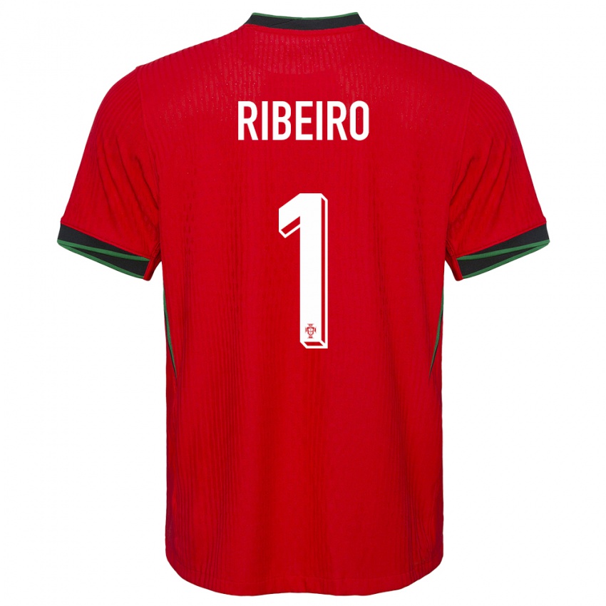 Dzieci Portugalia Goncalo Ribeiro #1 Czerwony Domowa Koszulka 24-26 Koszulki Klubowe