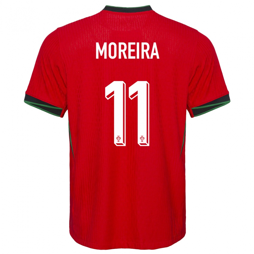 Dzieci Portugalia Diego Moreira #11 Czerwony Domowa Koszulka 24-26 Koszulki Klubowe