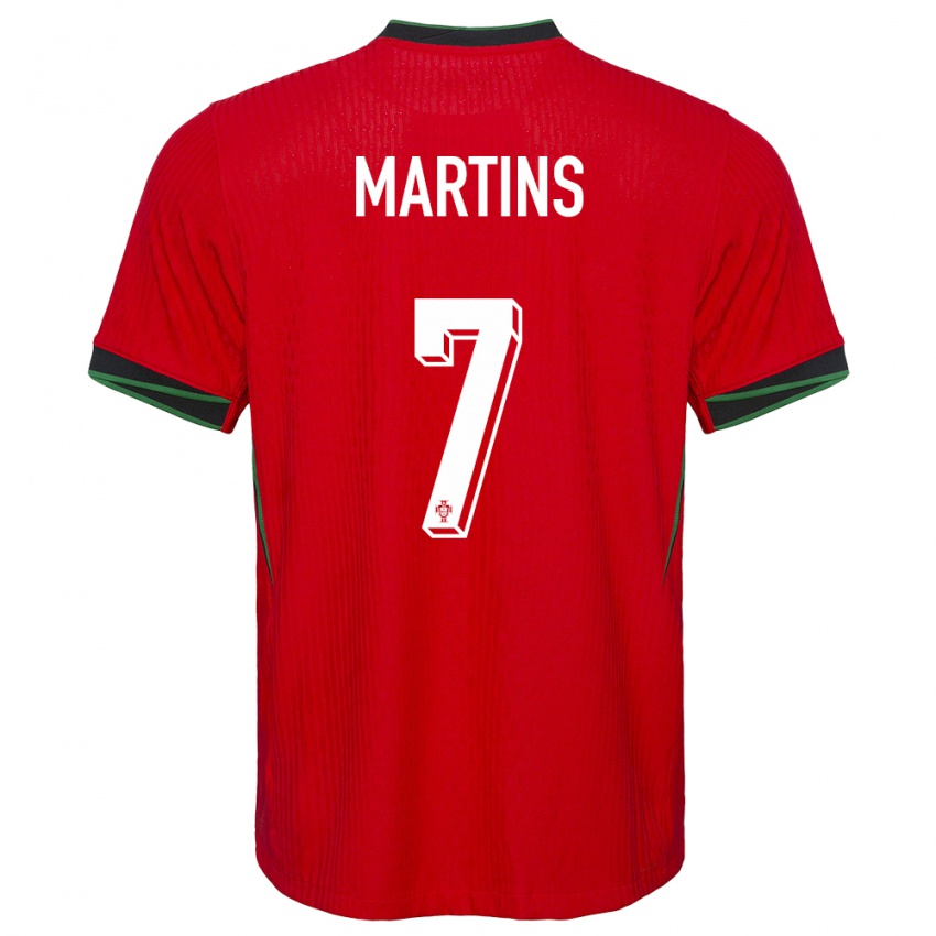 Dzieci Portugalia Gil Martins #7 Czerwony Domowa Koszulka 24-26 Koszulki Klubowe