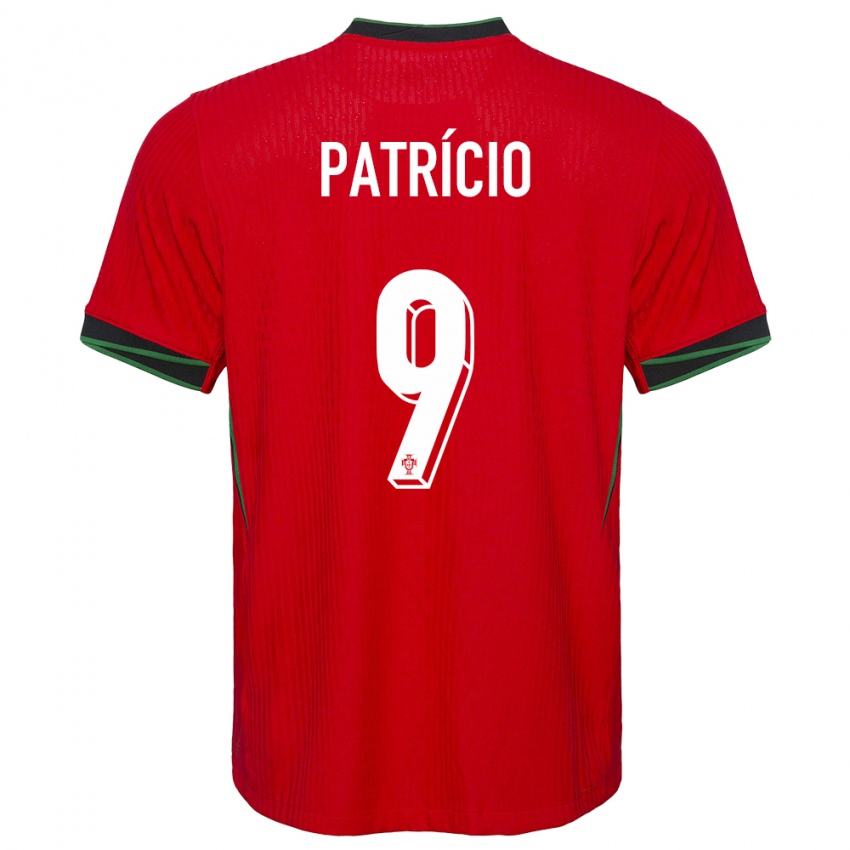 Dzieci Portugalia Nuno Patricio #9 Czerwony Domowa Koszulka 24-26 Koszulki Klubowe