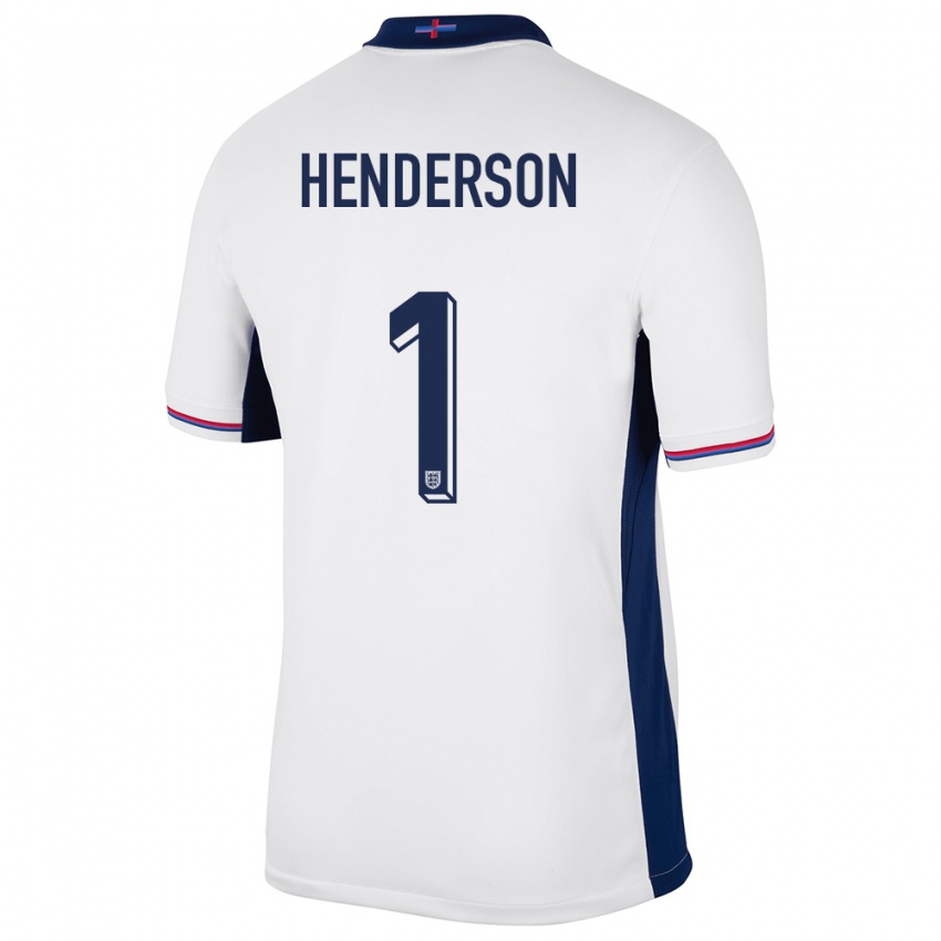 Dzieci Anglia Dean Henderson #1 Biały Domowa Koszulka 24-26 Koszulki Klubowe