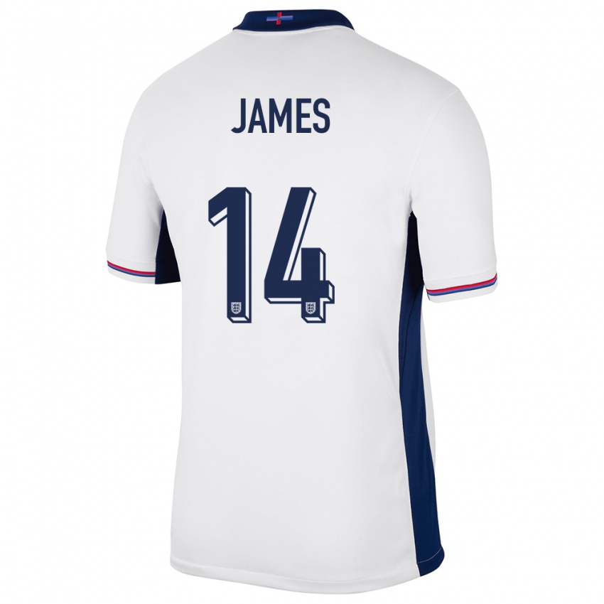 Dzieci Anglia Reece James #14 Biały Domowa Koszulka 24-26 Koszulki Klubowe