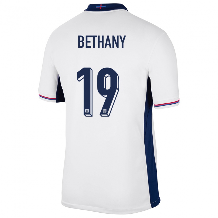 Dzieci Anglia Bethany England #19 Biały Domowa Koszulka 24-26 Koszulki Klubowe