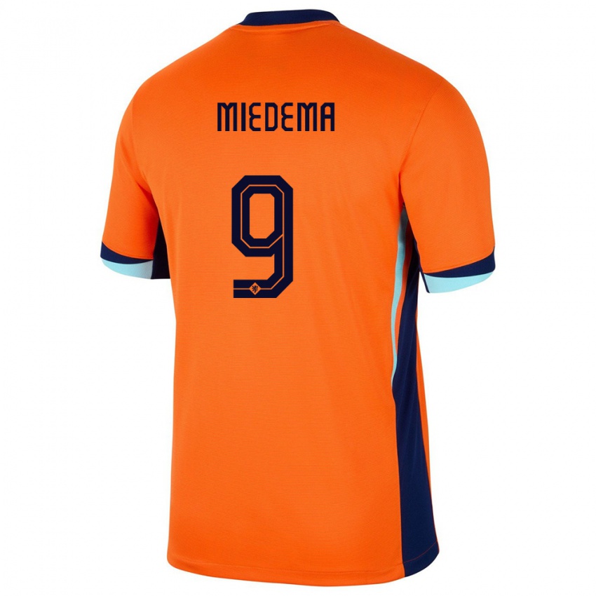 Dzieci Holandia Vivianne Miedema #9 Pomarańczowy Domowa Koszulka 24-26 Koszulki Klubowe