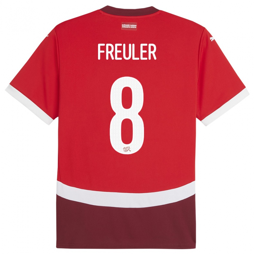 Dzieci Szwajcaria Remo Freuler #8 Czerwony Domowa Koszulka 24-26 Koszulki Klubowe