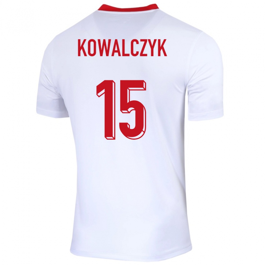 Dzieci Polska Mateusz Kowalczyk #15 Biały Domowa Koszulka 24-26 Koszulki Klubowe