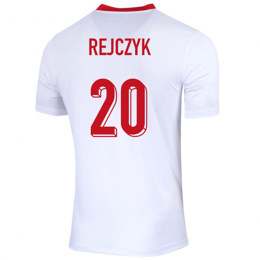 Dzieci Polska Filip Rejczyk #20 Biały Domowa Koszulka 24-26 Koszulki Klubowe