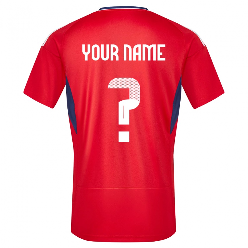 Dzieci Kostaryka Twoje Imię #0 Czerwony Domowa Koszulka 24-26 Koszulki Klubowe