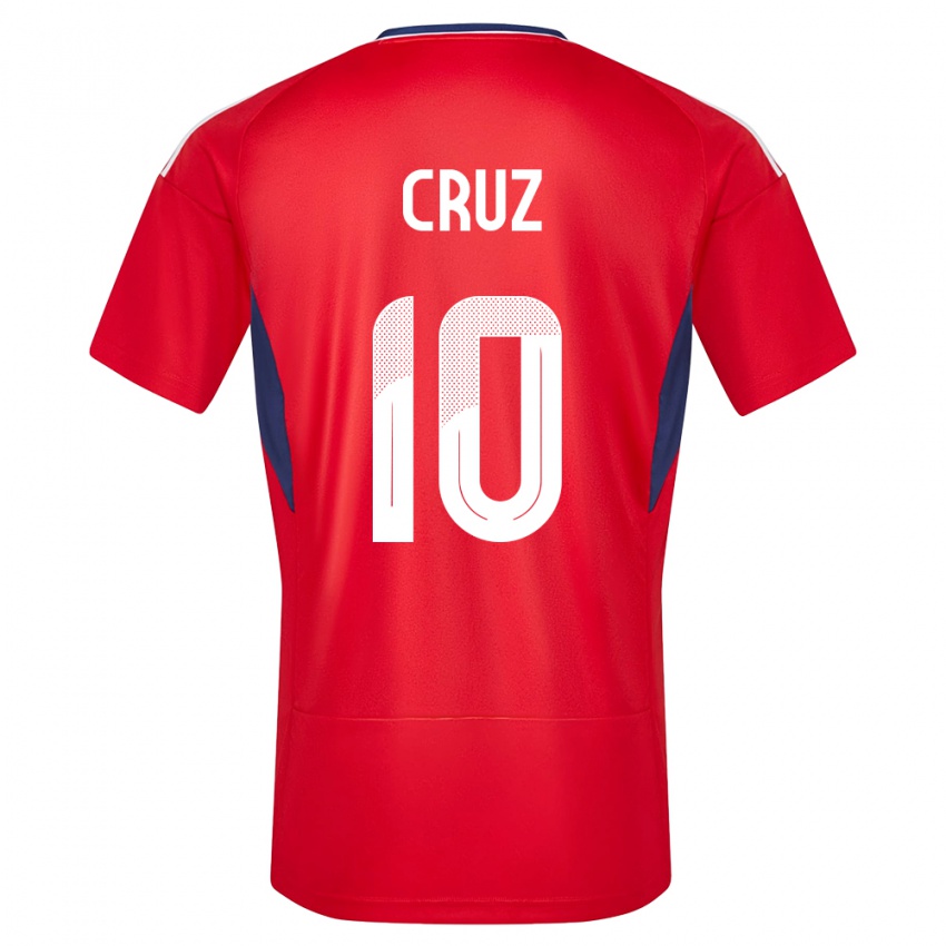 Dzieci Kostaryka Shirley Cruz #10 Czerwony Domowa Koszulka 24-26 Koszulki Klubowe