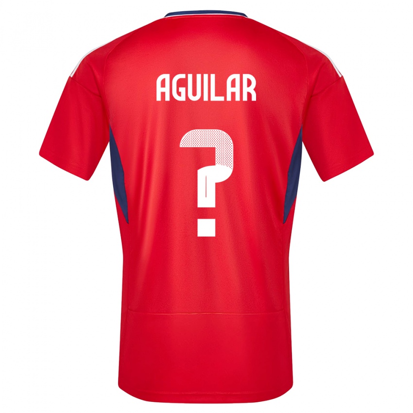 Dzieci Kostaryka Deylan Aguilar #0 Czerwony Domowa Koszulka 24-26 Koszulki Klubowe