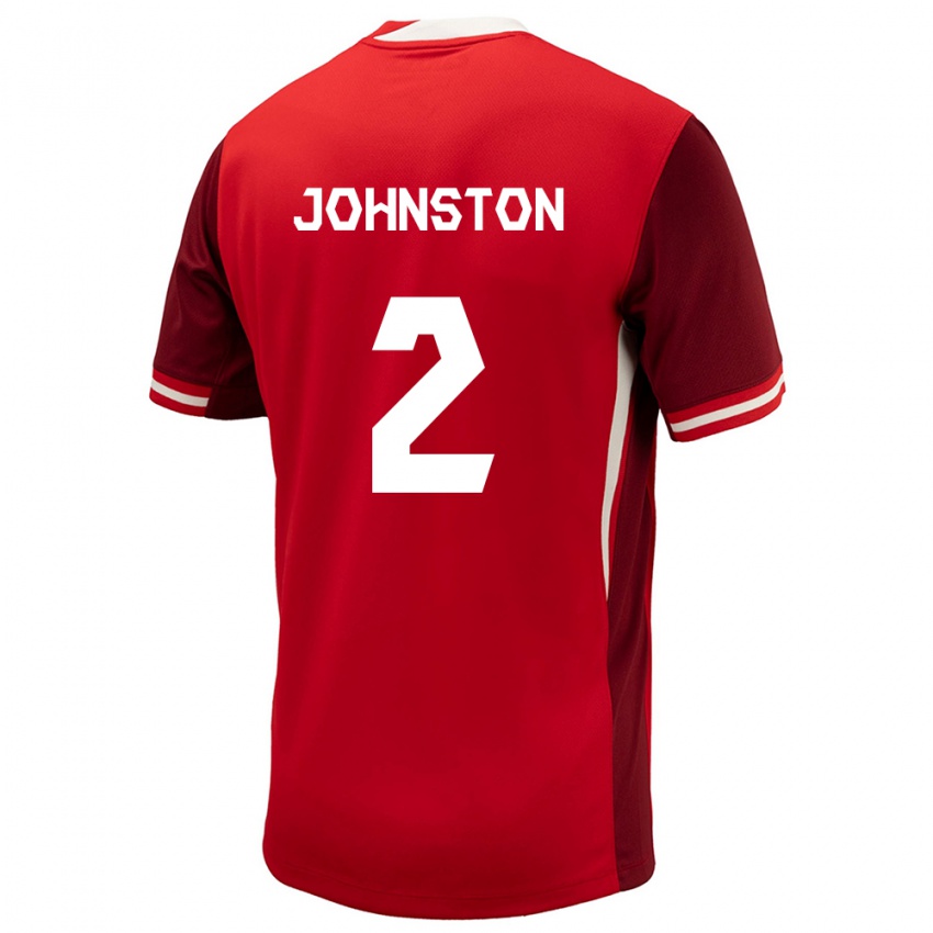 Dzieci Kanada Alistair Johnston #2 Czerwony Domowa Koszulka 24-26 Koszulki Klubowe